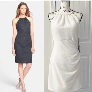 Eliza J Furuko Sparkle glitter white party dress